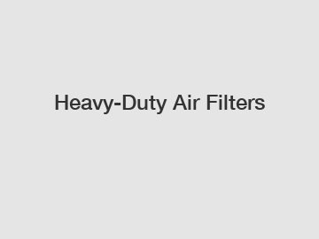 Heavy-Duty Air Filters