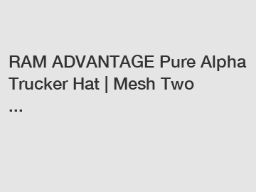 RAM ADVANTAGE Pure Alpha Trucker Hat | Mesh Two ...