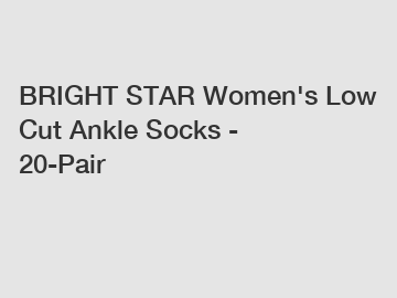 BRIGHT STAR Women's Low Cut Ankle Socks - 20-Pair