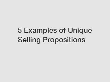 5 Examples of Unique Selling Propositions