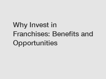 Why Invest in Franchises: Benefits and Opportunities