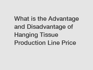 What is the Advantage and Disadvantage of  Hanging Tissue Production Line Price