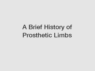 A Brief History of Prosthetic Limbs