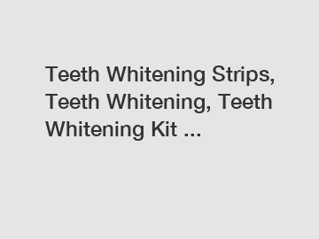 Teeth Whitening Strips, Teeth Whitening, Teeth Whitening Kit ...