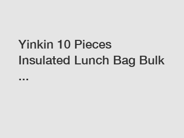 Yinkin 10 Pieces Insulated Lunch Bag Bulk ...