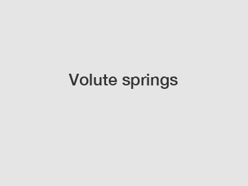 Volute springs