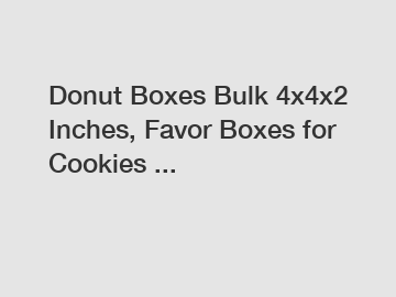 Donut Boxes Bulk 4x4x2 Inches, Favor Boxes for Cookies ...