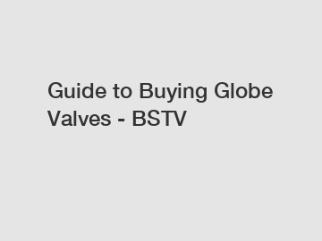 Guide to Buying Globe Valves - BSTV