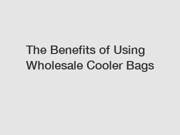 The Benefits of Using Wholesale Cooler Bags