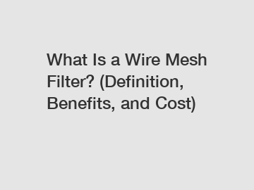 What Is a Wire Mesh Filter? (Definition, Benefits, and Cost)