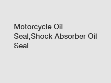 Motorcycle Oil Seal,Shock Absorber Oil Seal