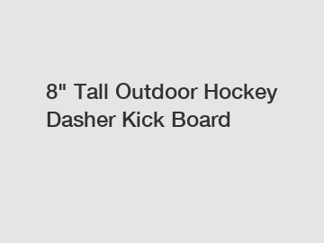 8" Tall Outdoor Hockey Dasher Kick Board