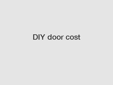 DIY door cost