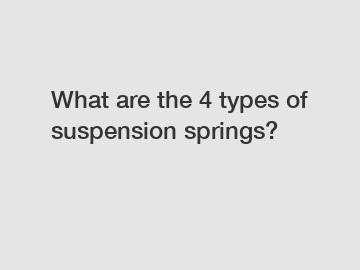 What are the 4 types of suspension springs?