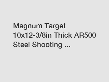 Magnum Target 10x12-3/8in Thick AR500 Steel Shooting ...