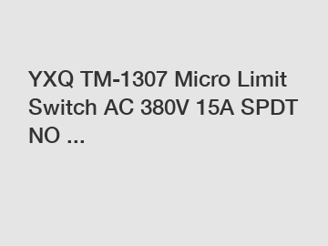 YXQ TM-1307 Micro Limit Switch AC 380V 15A SPDT NO ...