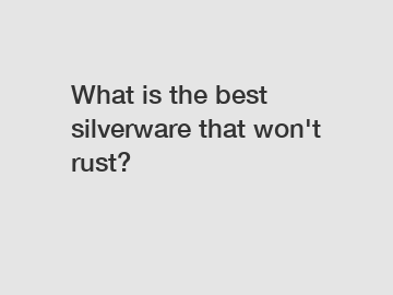 What is the best silverware that won't rust?