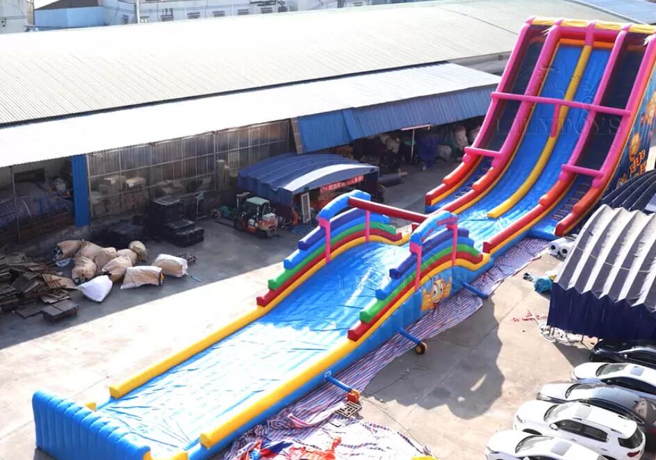 How do you keep an inflatable water slide clean?