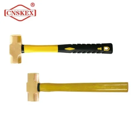When should a Non-sparking brass hammer be used in automotive work?