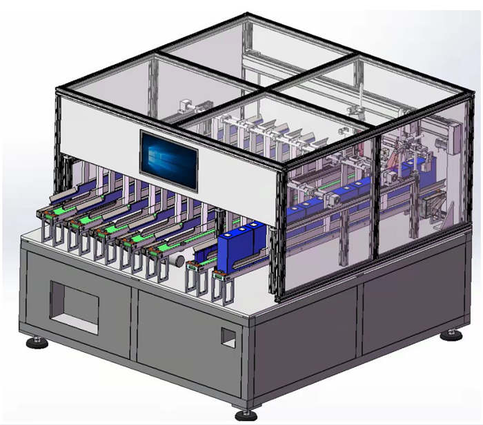 Components of a Lithium Battery Module Assembly Line