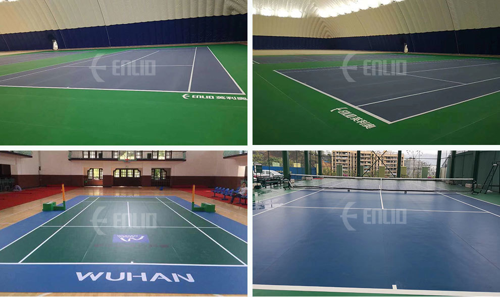 Which flooring is best for badminton court?