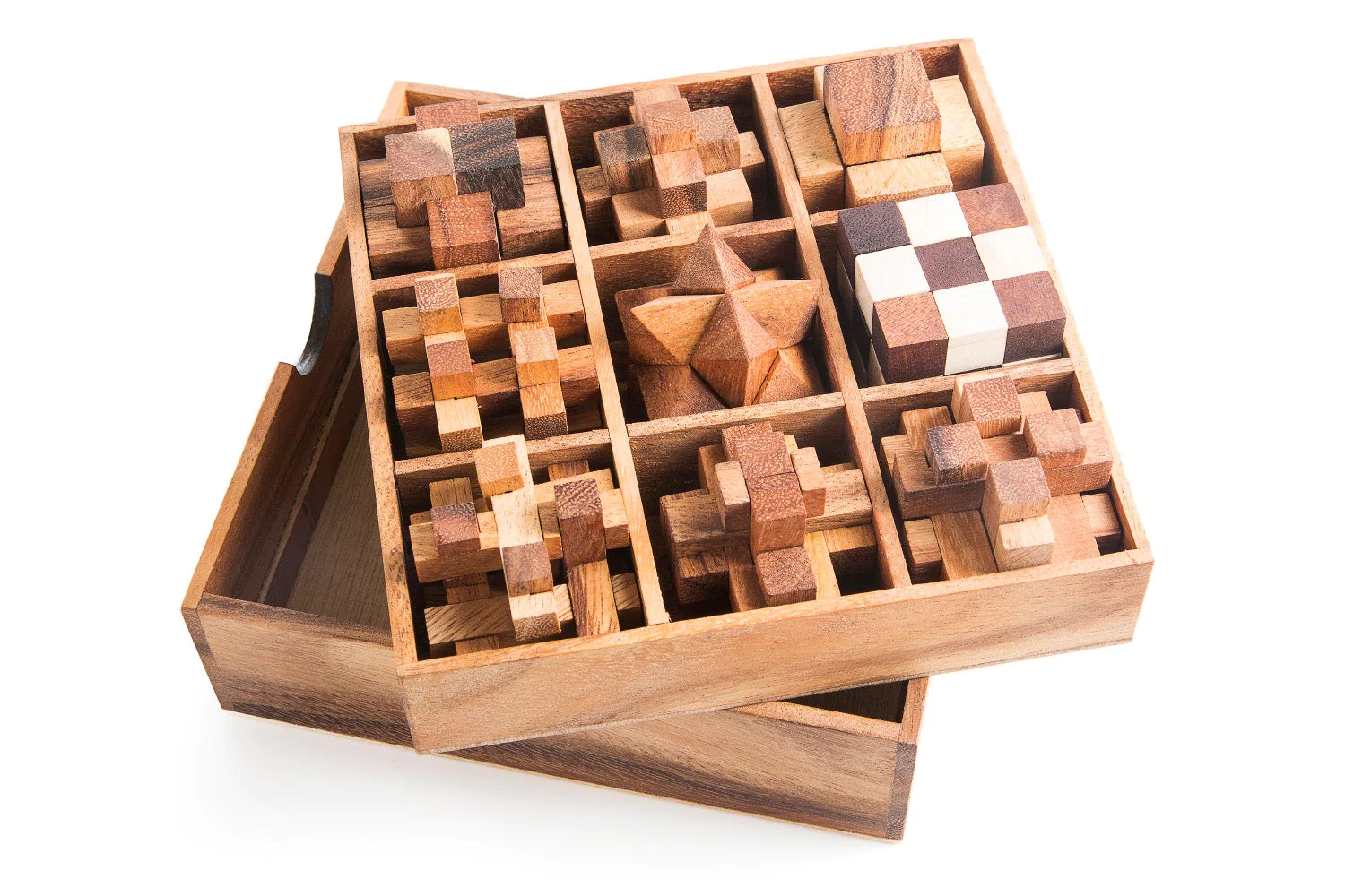 How do you open a wooden puzzle gift box?