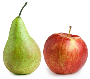 Are pears healthier than apples?