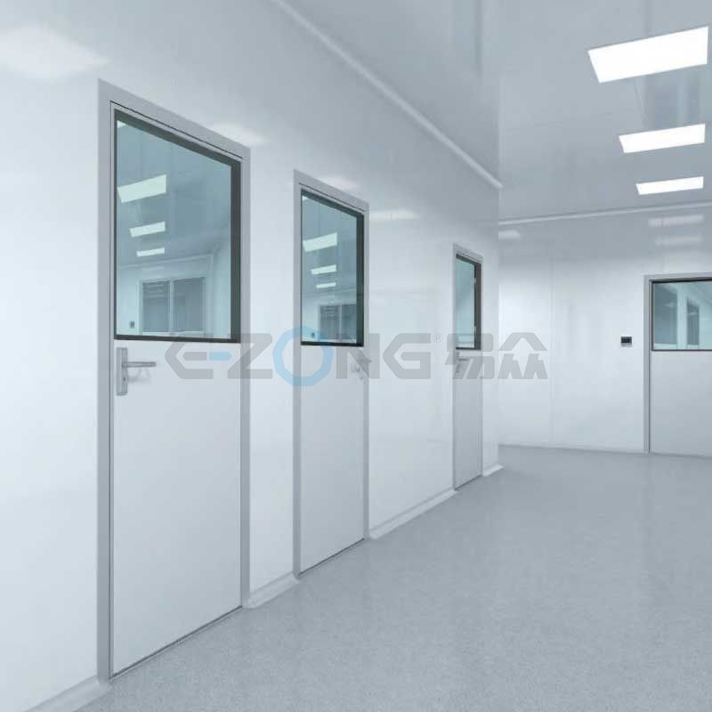 What are the requirements for clean room doors?