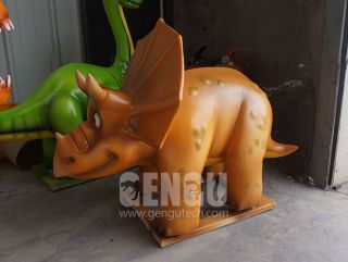 How much does a fiberglass simulated dinosaur model cost?