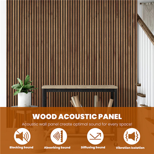 What is the main purpose of the wood slat panel?