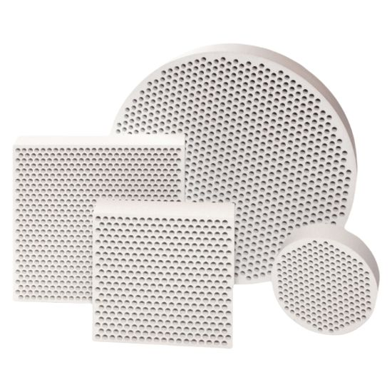 Alumina ceramic foam filter plates with three Edge Covering and Side Cutting