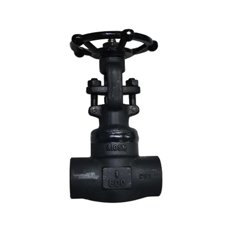 How do forged steel gate valves operate?